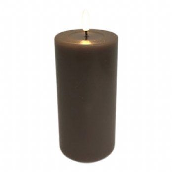 salg af Kunstig mokka LED bloklys 7,5*15 cm.