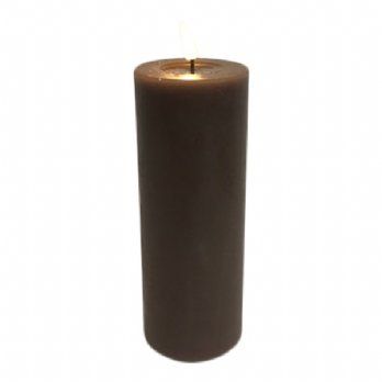 salg af Kunstig mokka LED bloklys 7,5*20 cm.