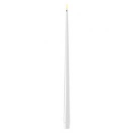 salg af Kunstig hvid LED kertelys med lak, 2 stk. - H38 cm.