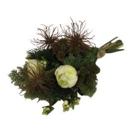 salg af Liggebuket, 25*35 cm. - kunstige blomster