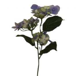 salg af Lys blå Hortensia med 3 grene, 45 cm. - kunstige blomster