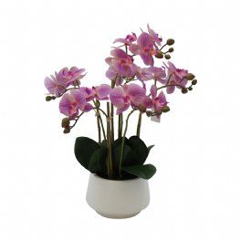 salg af Lys lilla Orkide, 6 grenet - 45 cm. - kunstige orkider