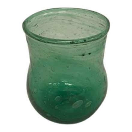 salg af Blå/grøn glasvase, 7 cm.