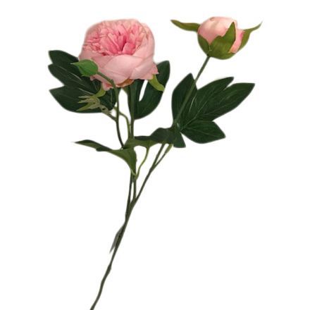 salg af Lyserød bonderose, 55 cm. - kunstige blomster