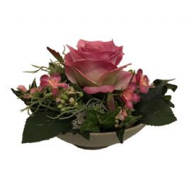 salg af Kunstig lyserød dekoration, H15 cm. - kunstige blomster
