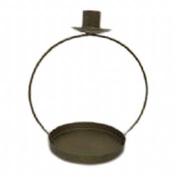 salg af Messing lysestage med fod, h18,5 cm.