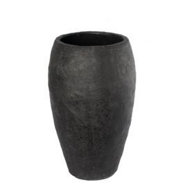salg af Mørkegrå glasfiber krukke, 58 cm.