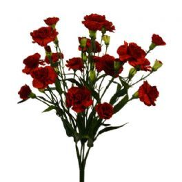 salg af Nellike, 48 cm. - rød  - kunstige blomster
