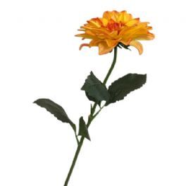 salg af Kunstig dahlia, orange - H65 cm.