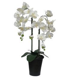 salg af Hvid Orkide, 68 cm. - kunstige blomster