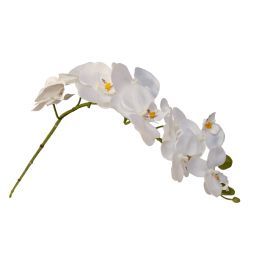 salg af Kunstig orkide stilk hvid, H70 cm.