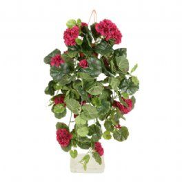 salg af Kunstig lilla hængepelargonia, L60 cm.