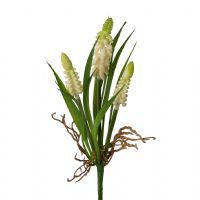 salg af Perle Hyacinter, creme - 22 cm. - kunstige blomster