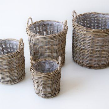 salg af Rattan kurv, Ø30 cm.