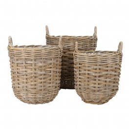 salg af Rattan kurv, Ø 27 cm.