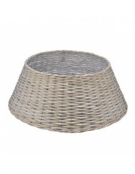 salg af Juletrækurv, rattan - grå - Ø40*H28 cm.