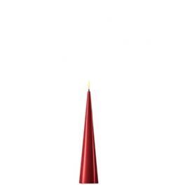 salg af Kunstig bordeaux LED keglelys med lak, H20 cm.