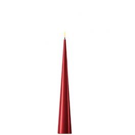 salg af Kunstig bordeaux LED keglelys med lak, H28 cm.