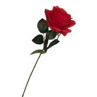 salg af Rød rose, 45 cm. - kunstige blomster