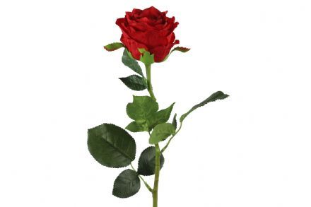 salg af Rød Rose, 70 cm. - kunstige blomster