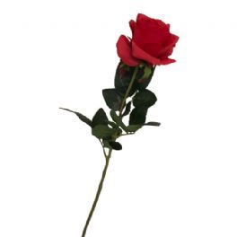 salg af Rød rose, 73 cm. - kunstige blomster