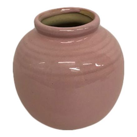 salg af Rosa vase, keramik - 8*8 cm.