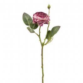 salg af Rose med knop, gl. rosa - 45 cm. - kunstige blomster