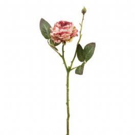 salg af Rose med knop, rosa - 45 cm. - kunstige blomster