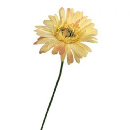 salg af Kunstig sart gul gerbera, H50 cm.