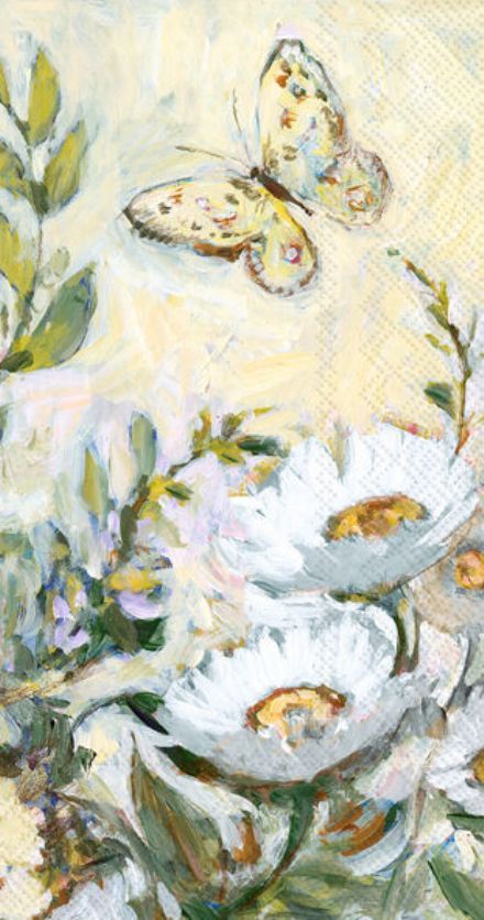 Buffet servietter, Daisy Flower Servietter med Hilmars - Kunstige Planter