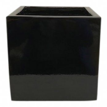 salg af Sort keramik krukke, 20*20*20 cm.