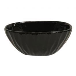 salg af Sort planteskål m/riller - L19*H8*B12 cm.