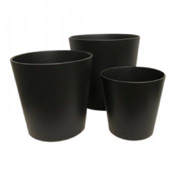 salg af Sort urtepotteskjuler, Ø24*H24 cm.