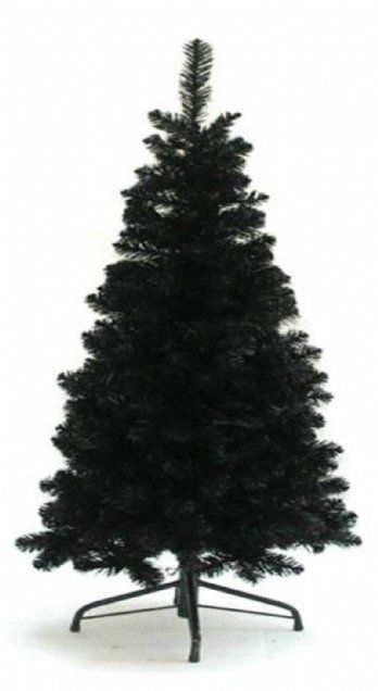salg af Kunstig sort juletræ, H120 cm.