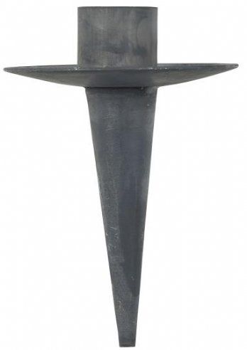 salg af Spyd til stagelys, zink - 7*10 cm.