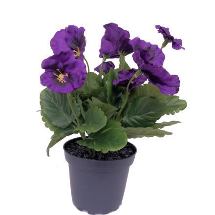 salg af Lilla Stedmoder, 24 cm. - kunstige blomster
