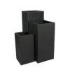 salg af Sort glasfiber krukke, 30*30*60 cm.