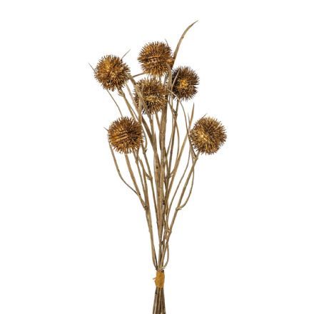 salg af Tidselkugle bundt, brun - 42 cm. - kunstige blomster