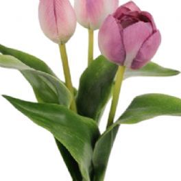 salg af Lys lilla Tulipaner, 36 cm - kunstige blomster
