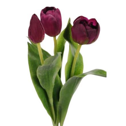 salg af Mørke lilla Tulipaner, 36 cm - kunstige blomster