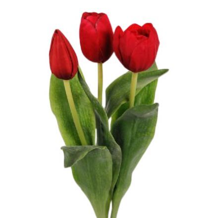 salg af Røde Tulipaner, 36 cm - kunstige blomster