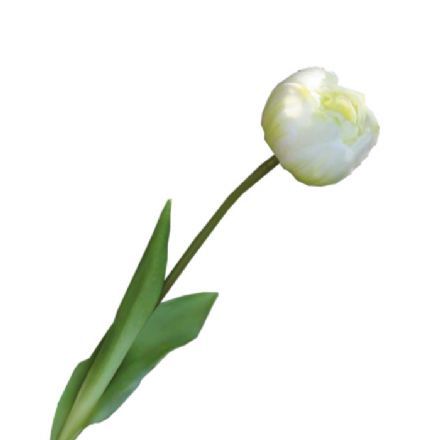 salg af Cremefarvet tulipaner, 45 cm. - kunstige blomster