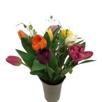 salg af Kunstig tulipan buket, 9 stk. mix - kunstige buketter