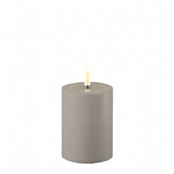 salg af Kunstig grå udendørs LED bloklys - 7,5*10 cm.