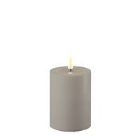 salg af Kunstig grå udendørs led bloklys - 7,5*10 cm. - kunstige stearinlys
