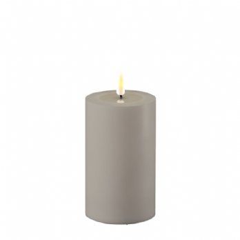 salg af Kunstig grå udendørs LED bloklys - 7,5*15 cm.