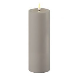 salg af Kunstig grå udendørs LED bloklys - 7,5*20 cm.