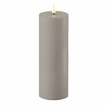 salg af Kunstig grå udendørs LED bloklys - 7,5*20 cm.
