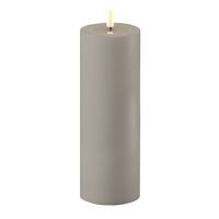 salg af Kunstig grå udendørs led bloklys - 7,5*20 cm. - kunstige stearinlys