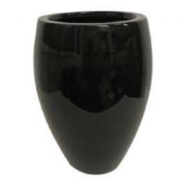 salg af Vase blank sort - Ø20*H27 cm.